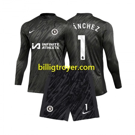 Billige Fotballdrakter Chelsea Robert Sanchez 1 Keeper Barn Bortedraktsett 2024/25 Langermet